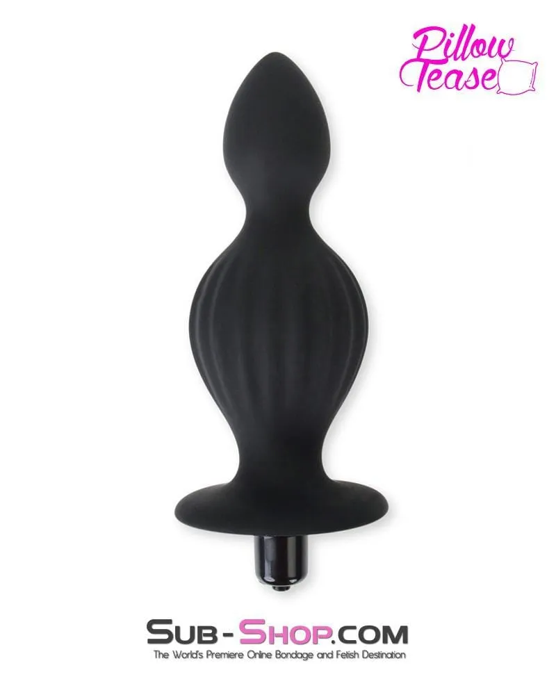 0315E      Genie in a Bottle Vibrating Silicone Huge Butt Plug - MEGA Deal