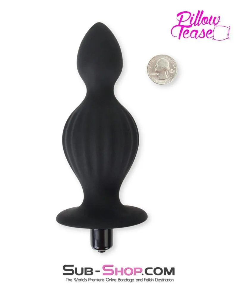 0315E      Genie in a Bottle Vibrating Silicone Huge Butt Plug - MEGA Deal