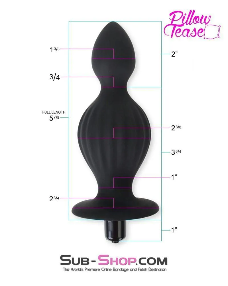 0315E      Genie in a Bottle Vibrating Silicone Huge Butt Plug - MEGA Deal