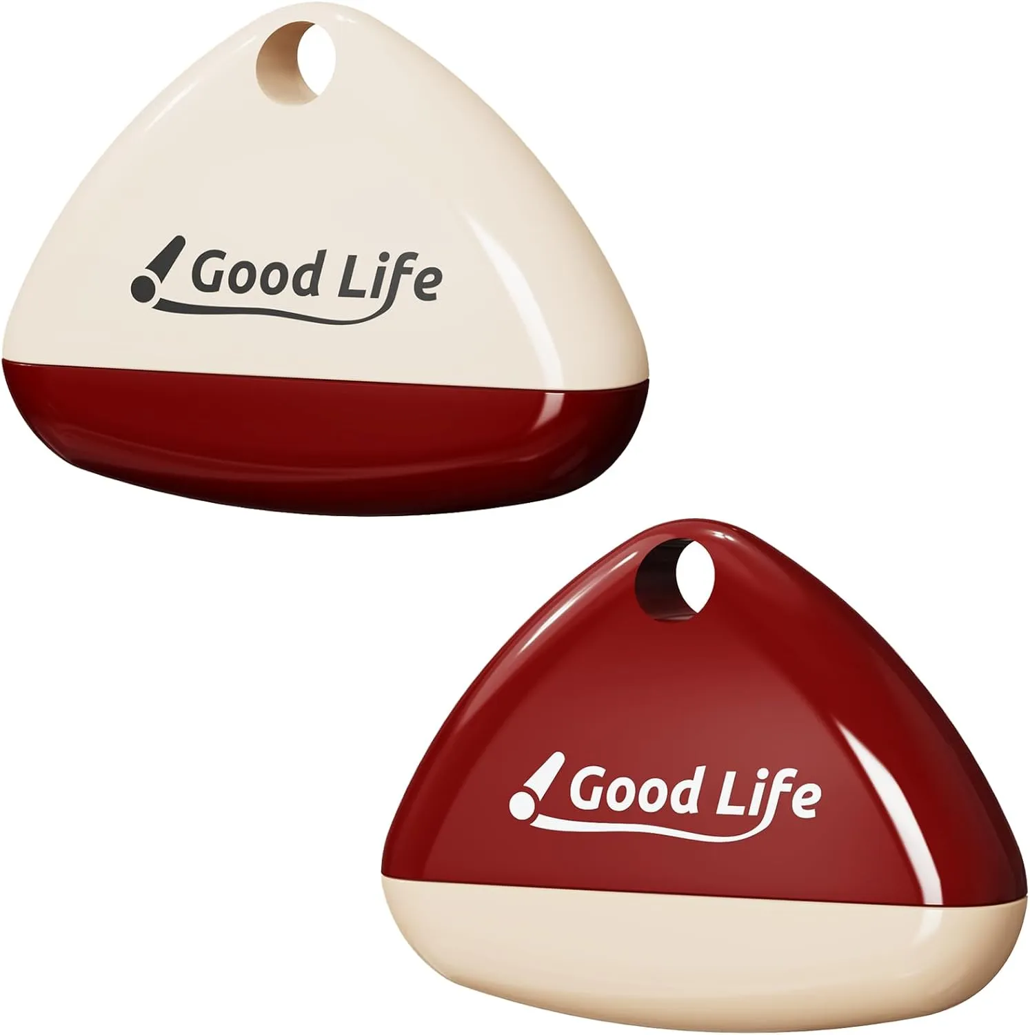 2PCS Portable Washable Lint Rollers, Reusable Sticky Pet Hair Remover with Cover, Triangular Design for Clothes, Furniture, Dust, and Pet Hair (Red White)