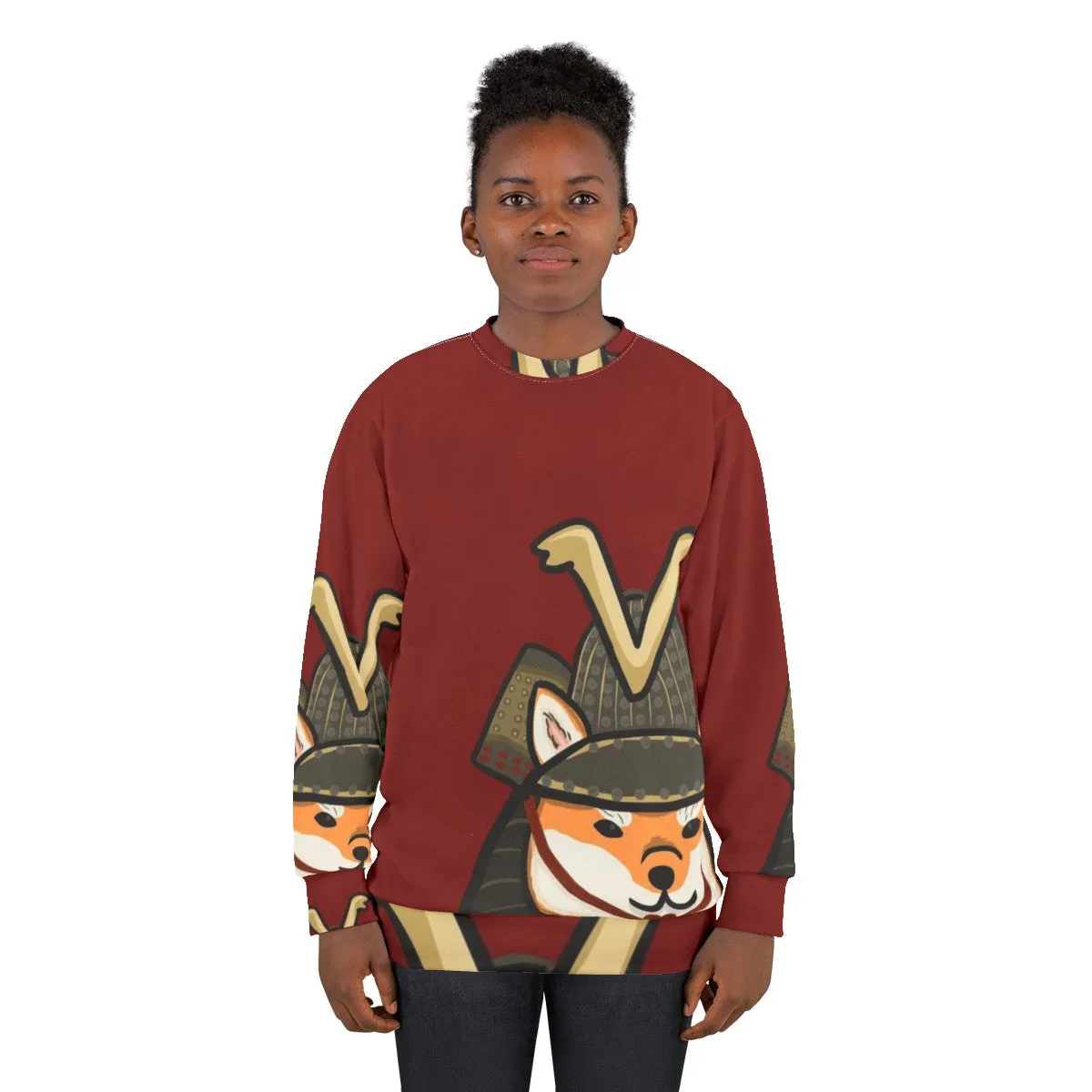Adorable Shiba Inu Sweatshirt with Japanese Inspired Design