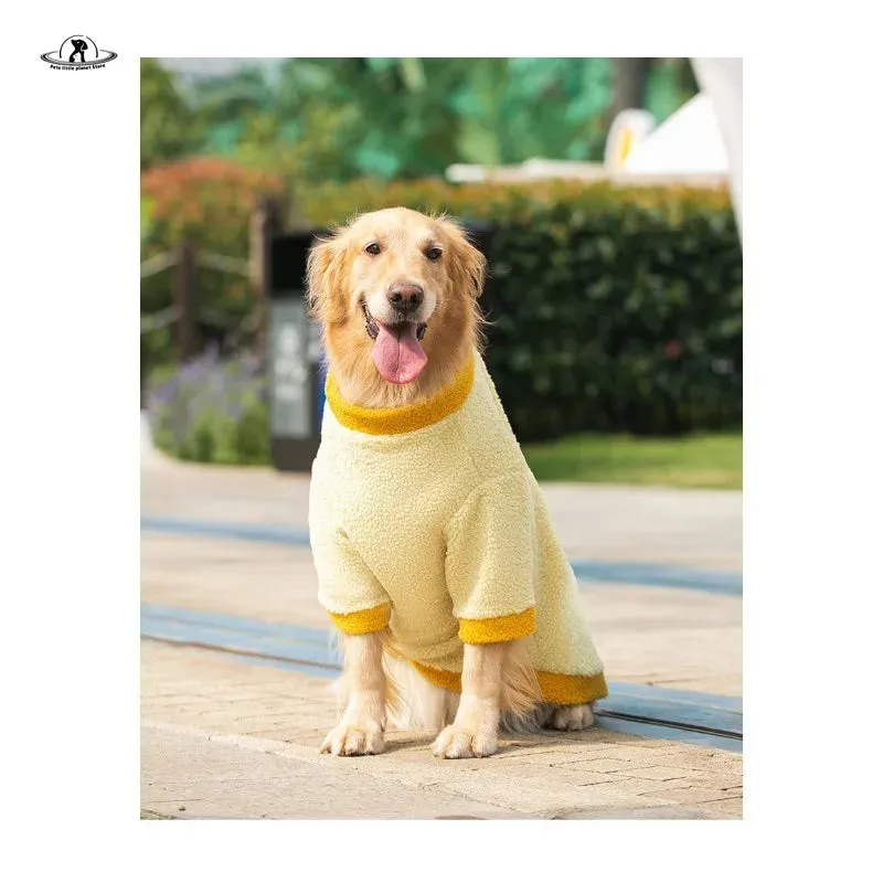 Autumn and Winter Big Dog Clothes - Keep Your Golden Retriever, Samoyed, and Large Dogs Warm with a Two-legged Coat - Ideal Pet Pellet Coat for Spring and Winter - Stylish Pet Clothes