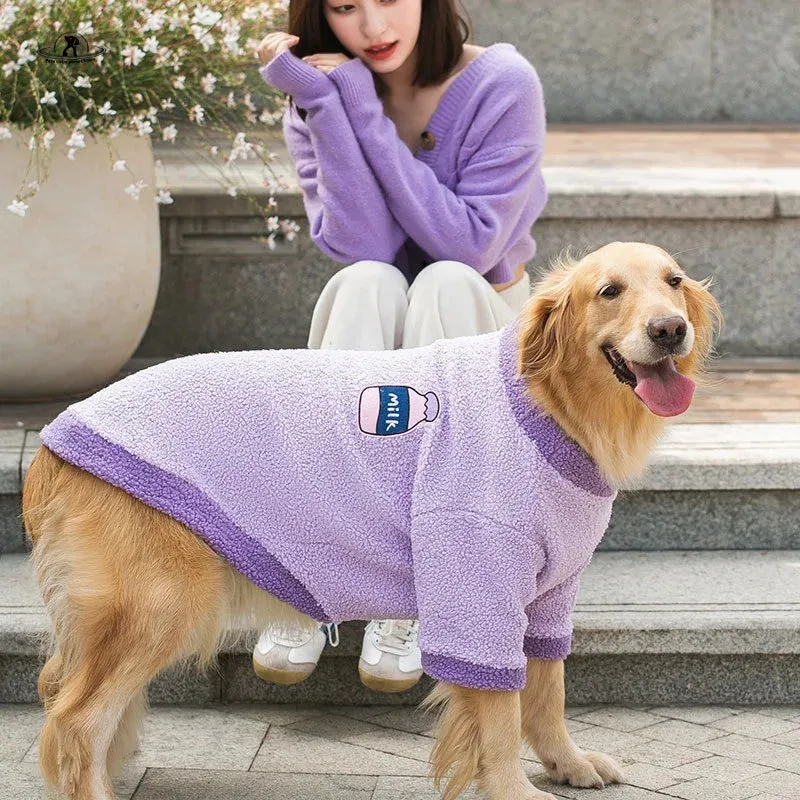 Autumn and Winter Big Dog Clothes - Keep Your Golden Retriever, Samoyed, and Large Dogs Warm with a Two-legged Coat - Ideal Pet Pellet Coat for Spring and Winter - Stylish Pet Clothes