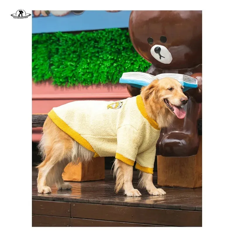 Autumn and Winter Big Dog Clothes - Keep Your Golden Retriever, Samoyed, and Large Dogs Warm with a Two-legged Coat - Ideal Pet Pellet Coat for Spring and Winter - Stylish Pet Clothes