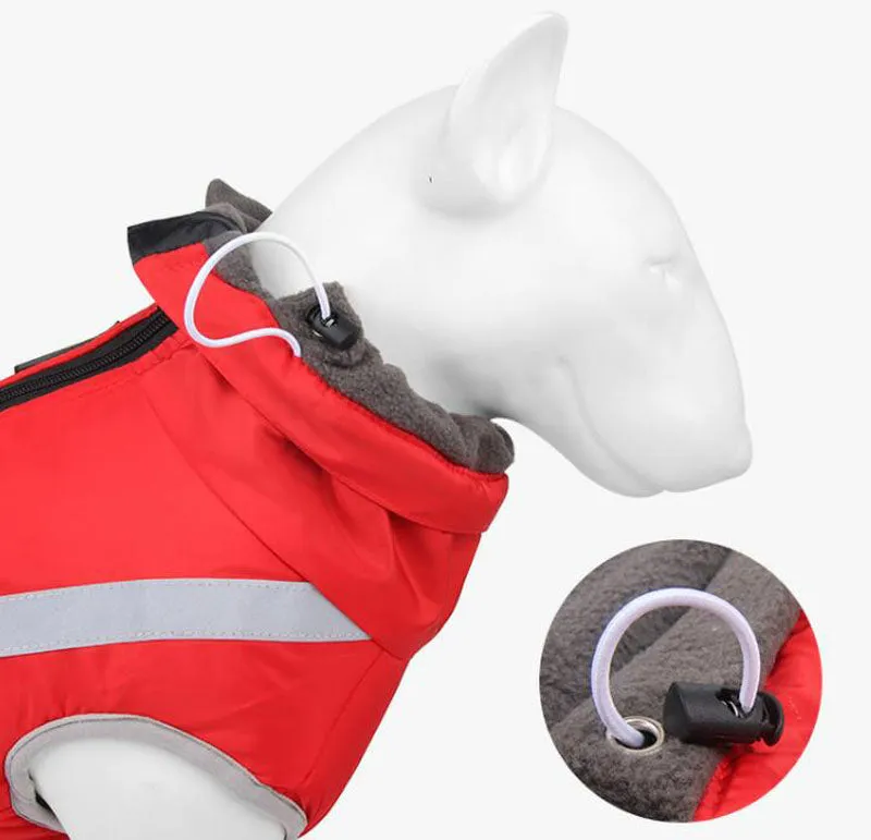 Autumn and winter new dog clothes reflective warm dog outdoor jacket