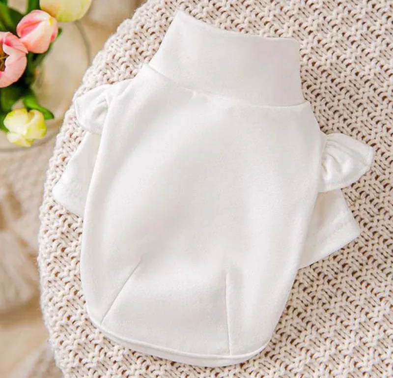 Autumn and winter new puppy clothes sunflower suspenders four-legged overalls