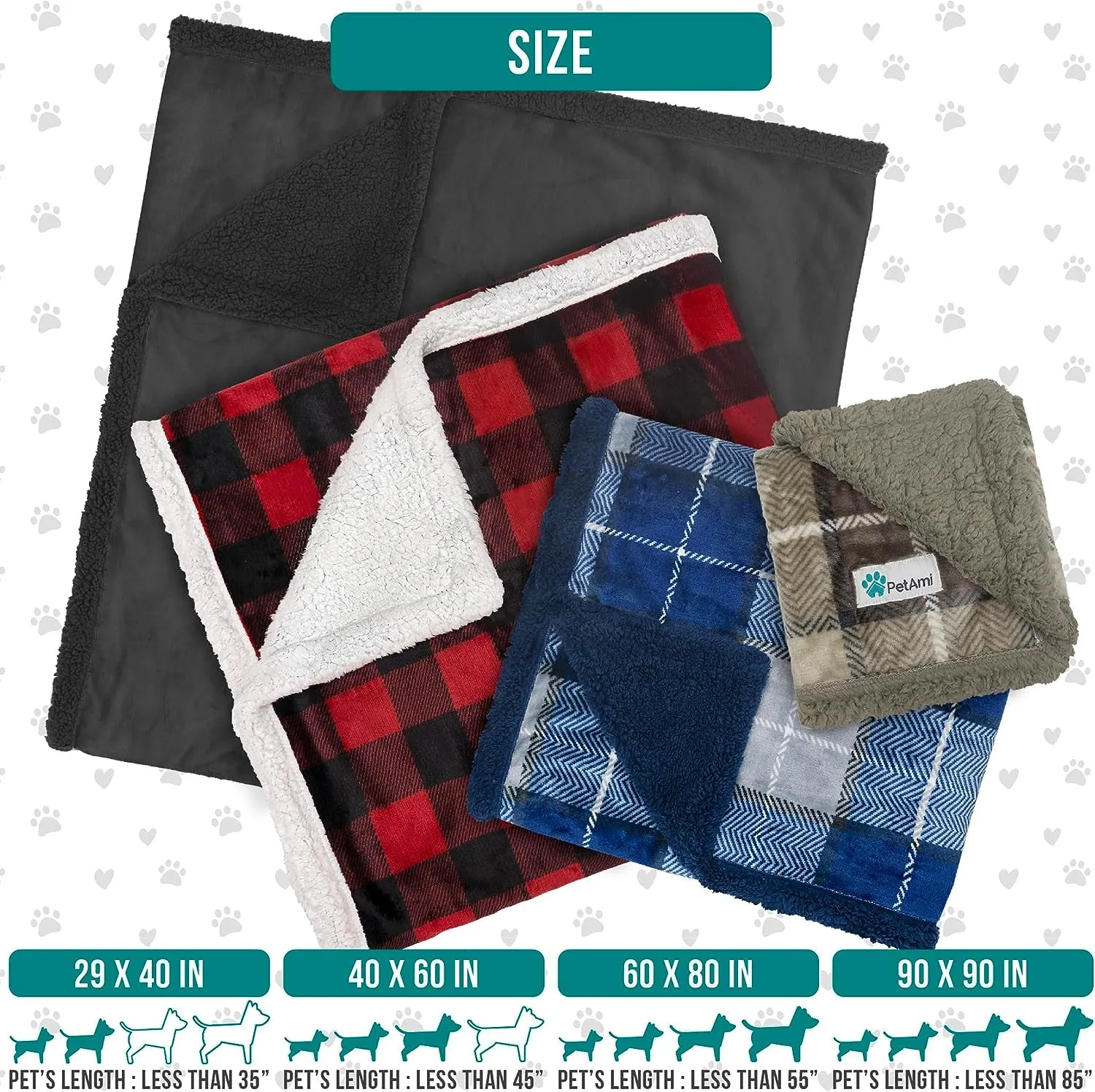 Bed Blanket for Medium Large Dogs