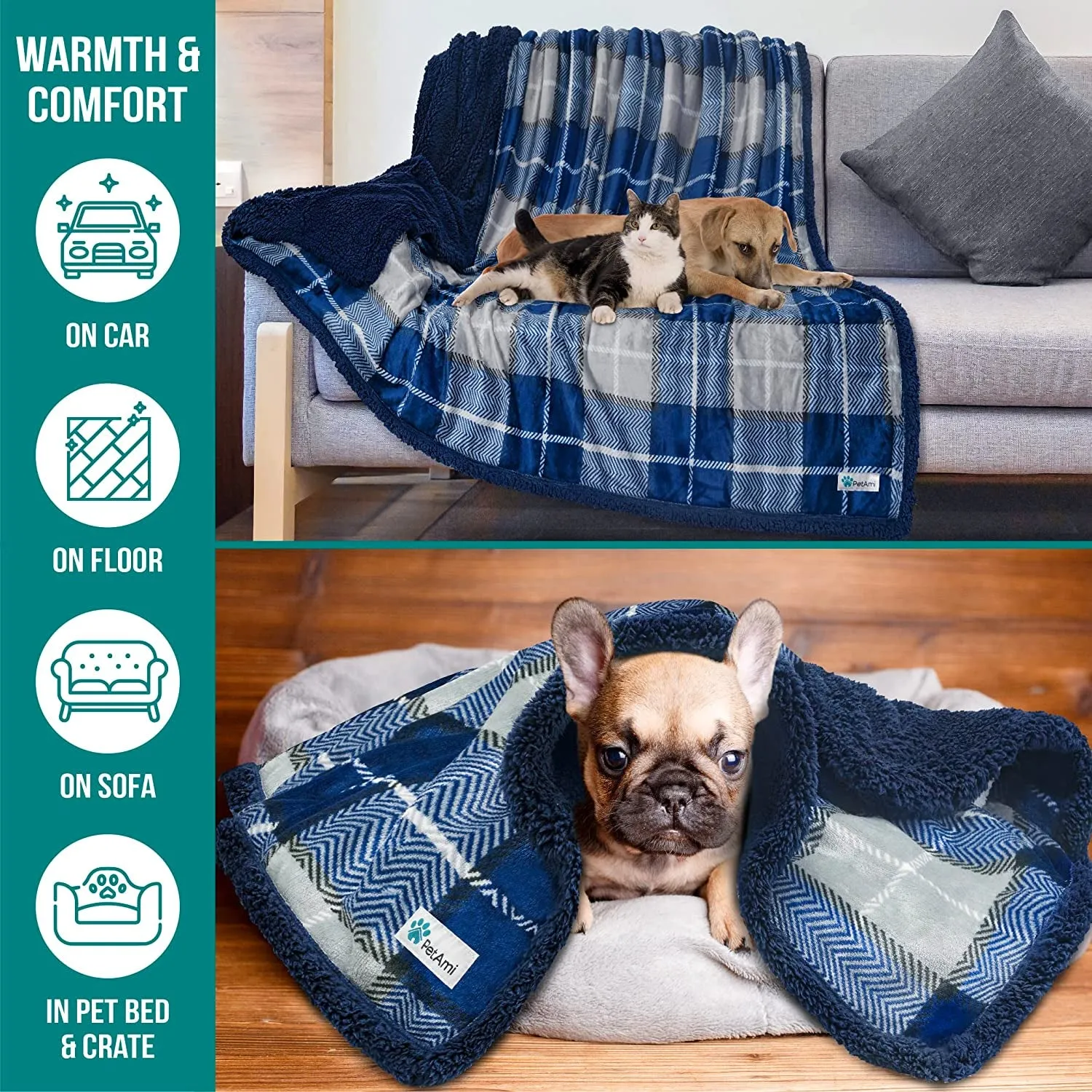 Bed Blanket for Medium Large Dogs