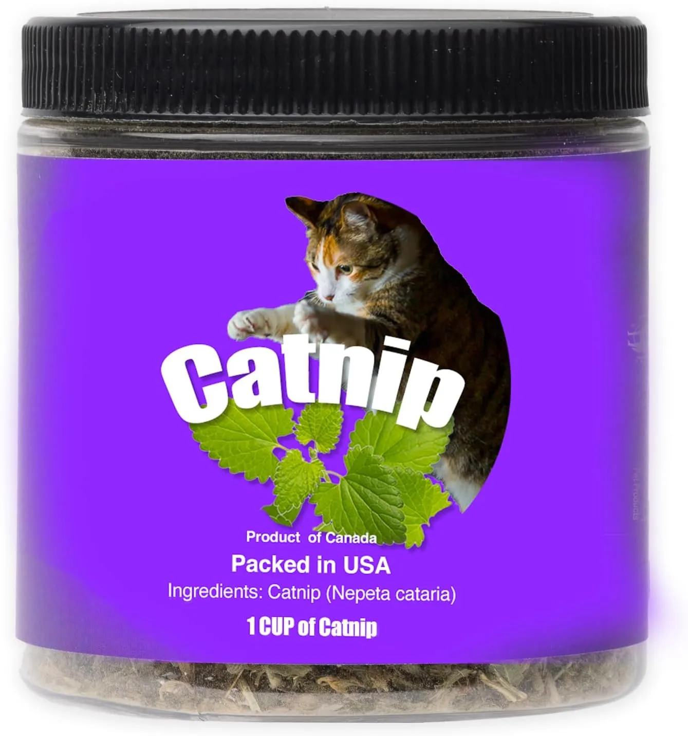 Catnip Blend - Non-Addictive Catnip Treats for Enhanced Playfulness. North American Crafted, 100% Natural. Ideal for Complementing Catnip Toys, Catnip Spray, and Cat Accessories (1 Cup)