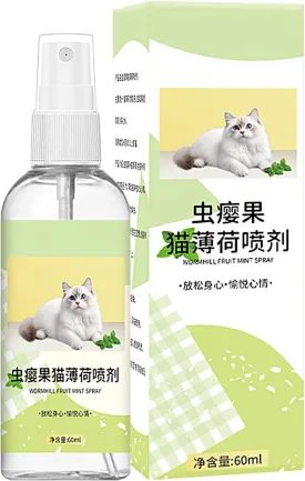 Catnip Spray,Active Catnip Spray,High Potency Transparent Liquid Spray,Fresh Organic Catnie,Relieves Stress,Safe Cat Catnip Spray Mist,60ml Natural Catnip Spray