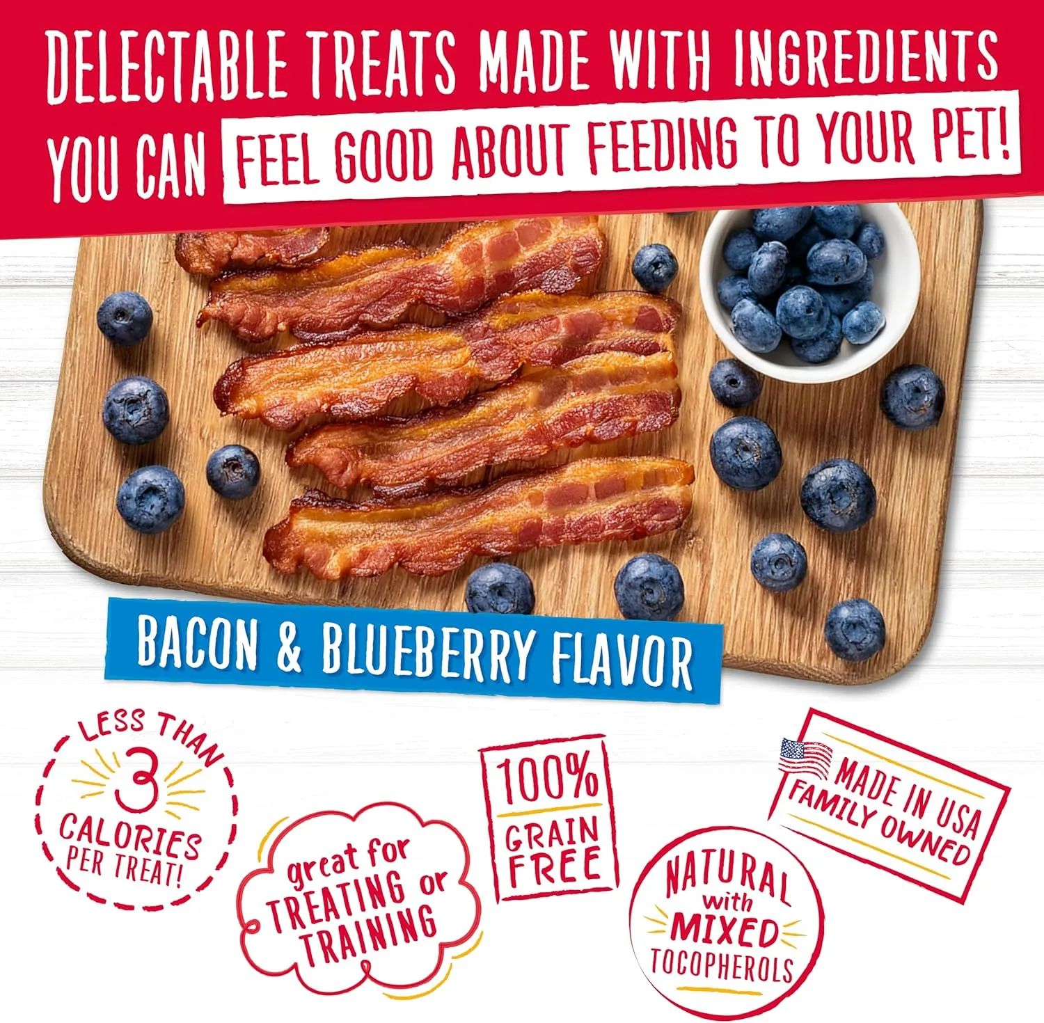 Charlee Bear Grain-Free Bear Crunch Bacon & Blueberry Flavor 8 oz