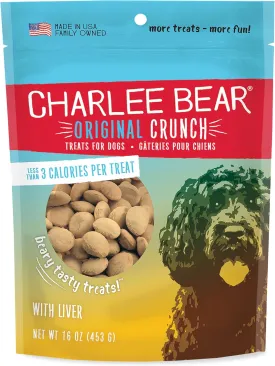Charlee Bear Original Dog Treats, Chicken Liver, 16 oz