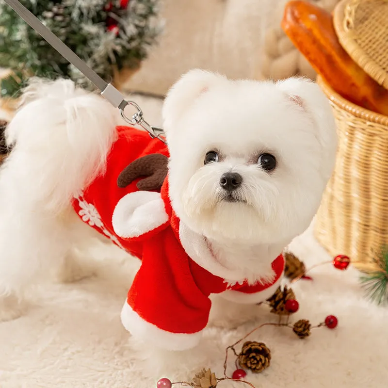 Christmas Elk Pet Cloak Cardigan