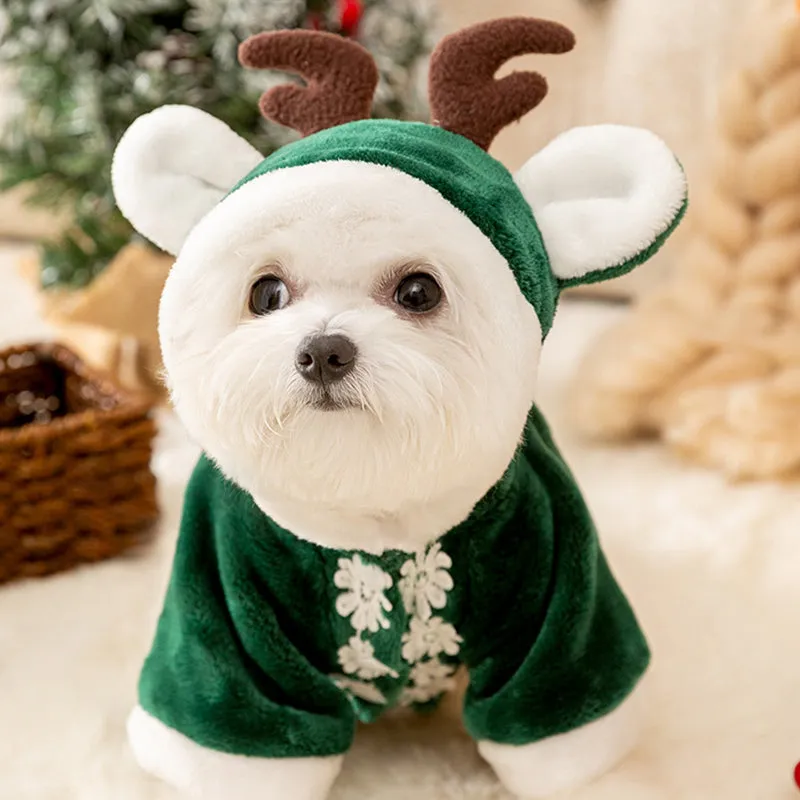 Christmas Elk Pet Cloak Cardigan