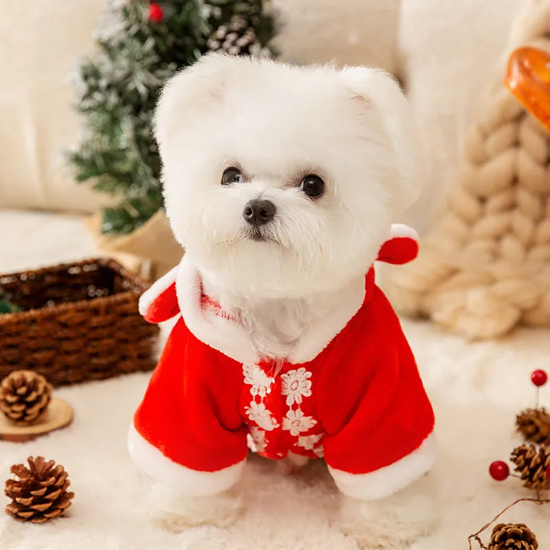 Christmas Elk Pet Cloak Cardigan