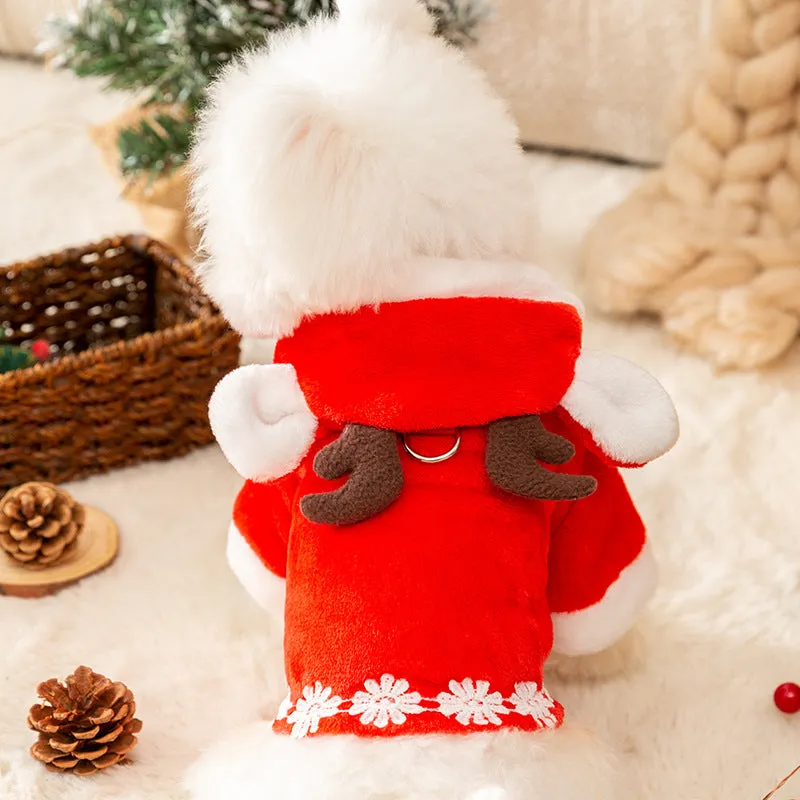 Christmas Elk Pet Cloak Cardigan
