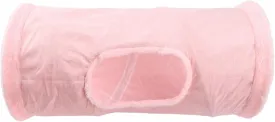 Collapsible Cat Tunnel Interactive Toys, Exercising Kittens Tent, Running Bed, Training Durable Kitten Tube for Bunny Indoor Cats Puppy Ferrets, Pink