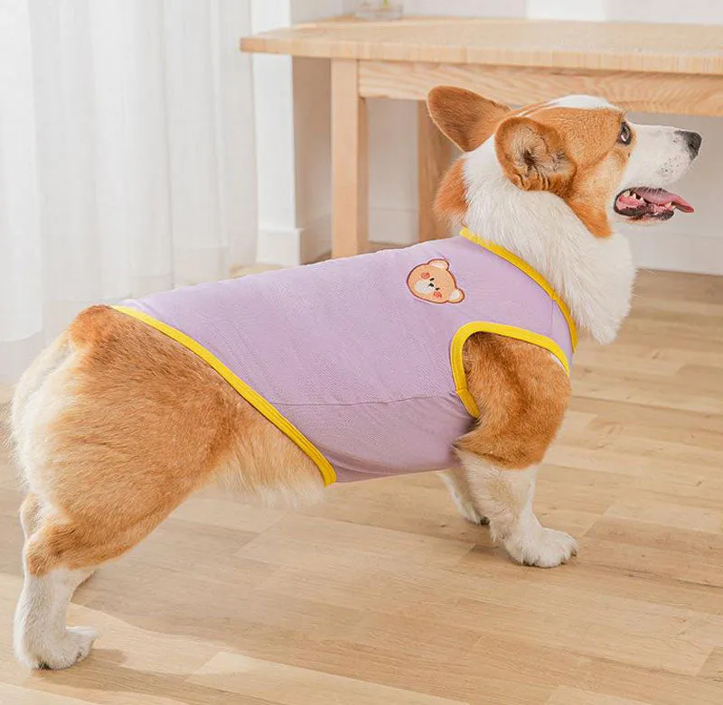 Corgi Pug Bull dog summer thin spring vest