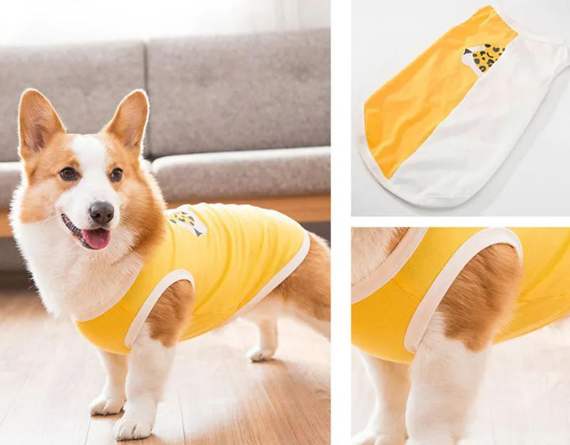 Corgi Pug Bull dog summer thin spring vest