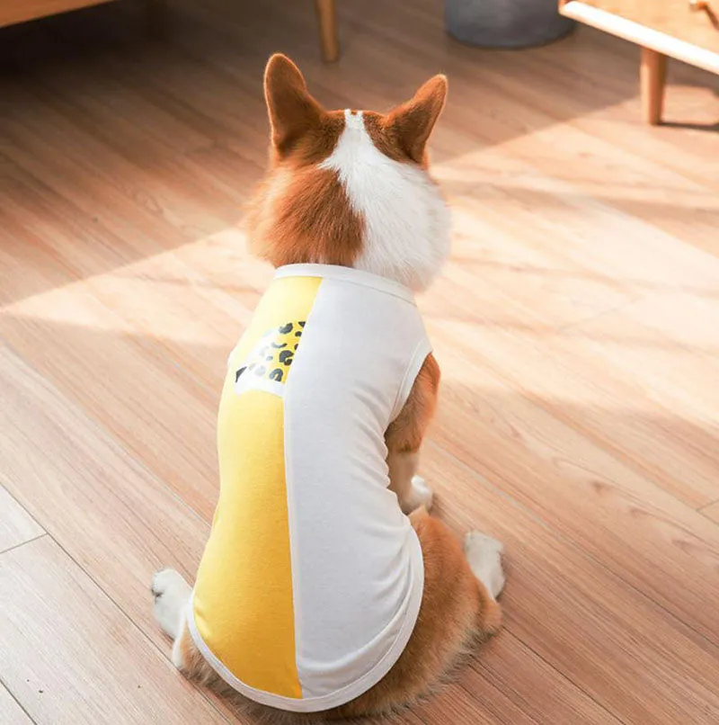 Corgi Pug Bull dog summer thin spring vest