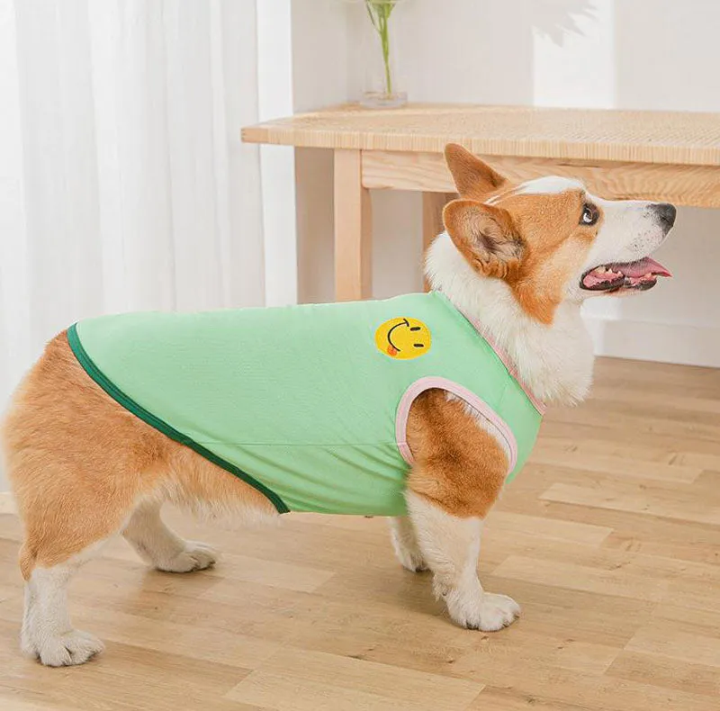 Corgi Pug Bull dog summer thin spring vest