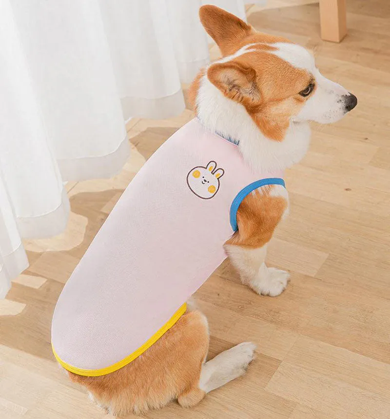 Corgi Pug Bull dog summer thin spring vest