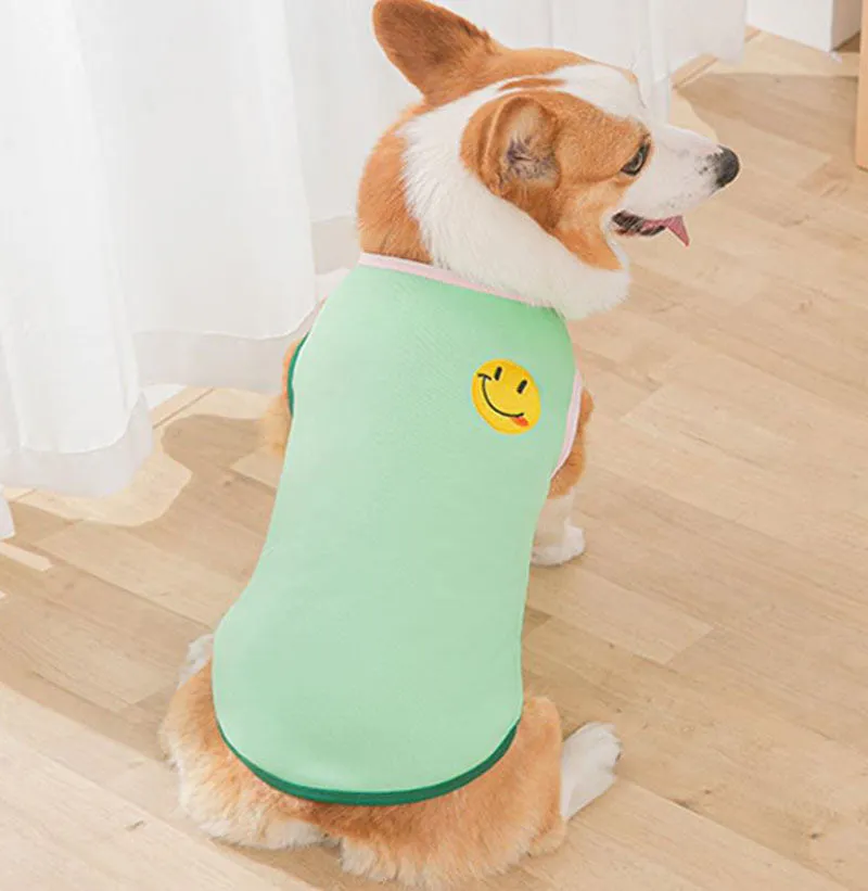 Corgi Pug Bull dog summer thin spring vest