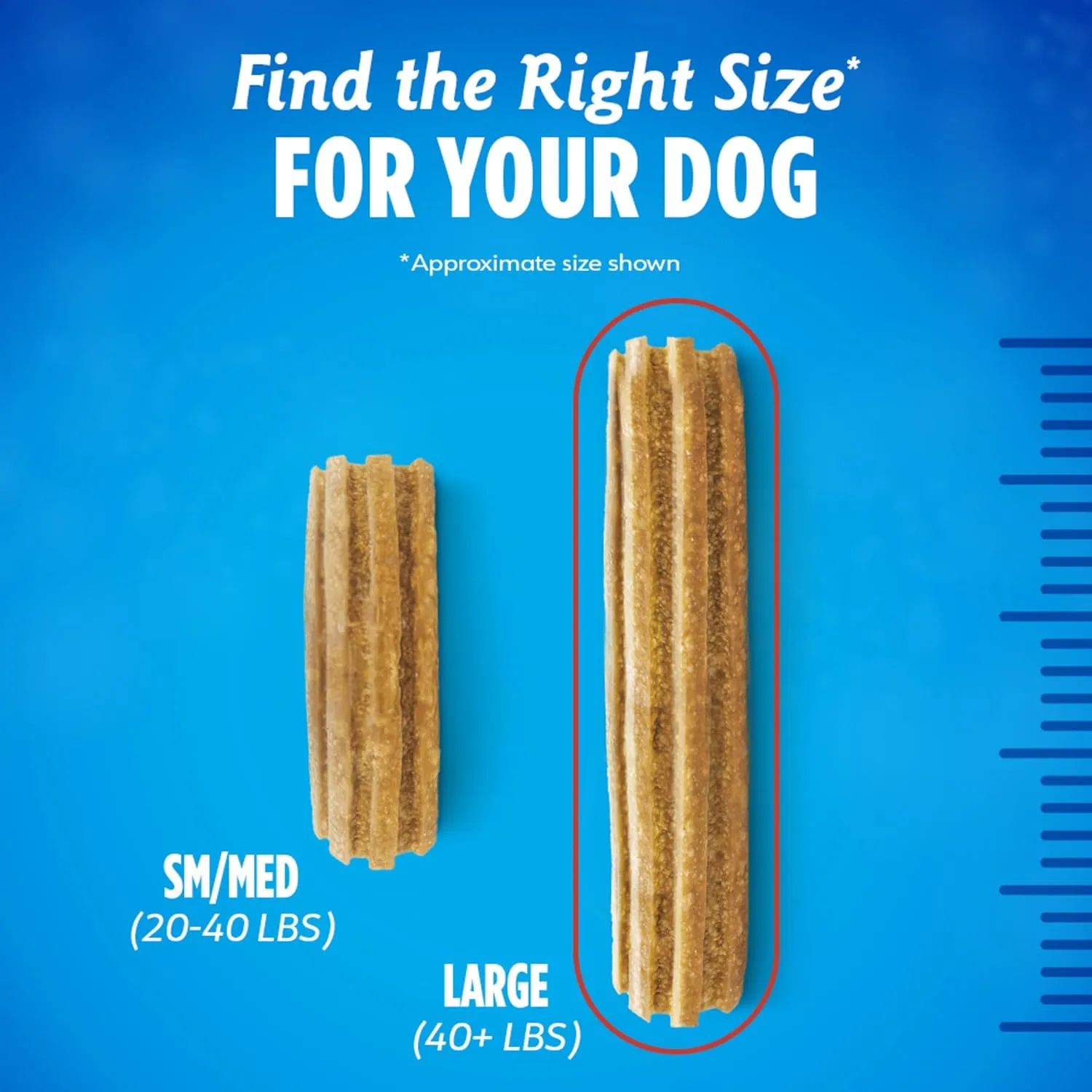 DentaLife Plus Immune Support Dog Treats for Large Dogs 40 lbs. and up, Cleans Teeth, Freshens Breath, & Supports Immune Health, Chicken, Apple, & Blueberry Flavor, 22.6 oz., 19 Chews - 19 ct. Pouch