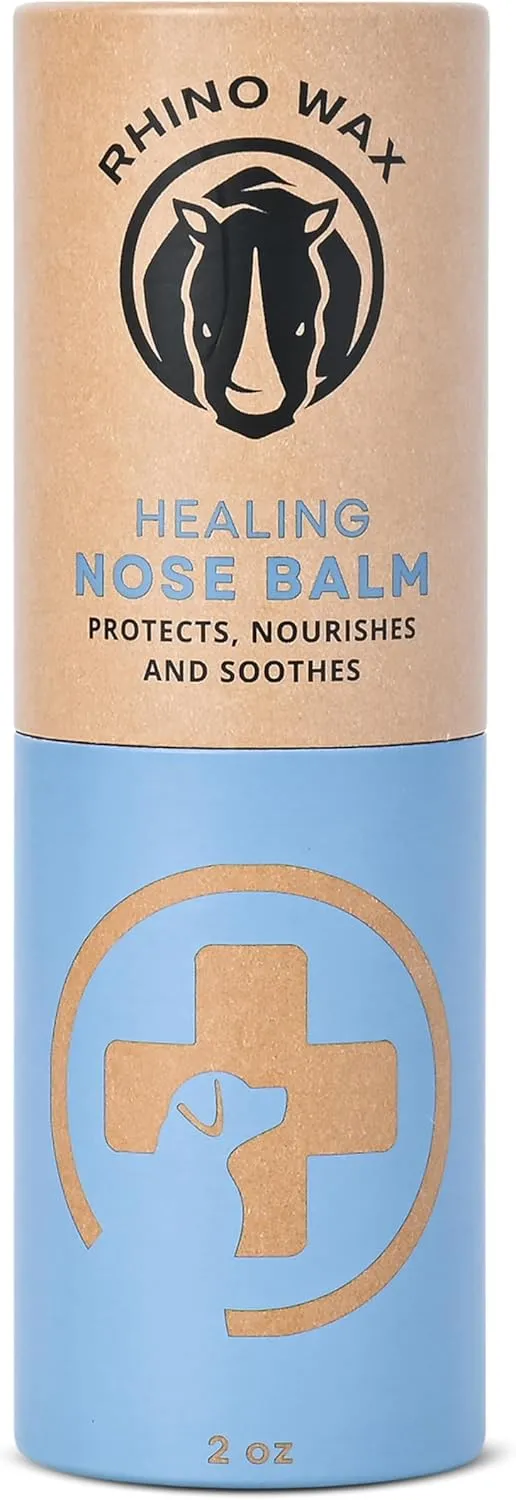 Dog Nose Balm - Natural Snout Soother for Dogs (2oz Tube) - Healing Dry, Cracked, Irritated Noses on Your Pupper - Also Works Great on Cats - Natural Ingredients - Lick-Safe - Made in USA
