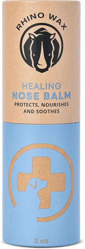 Dog Nose Balm - Natural Snout Soother for Dogs (2oz Tube) - Healing Dry, Cracked, Irritated Noses on Your Pupper - Also Works Great on Cats - Natural Ingredients - Lick-Safe - Made in USA