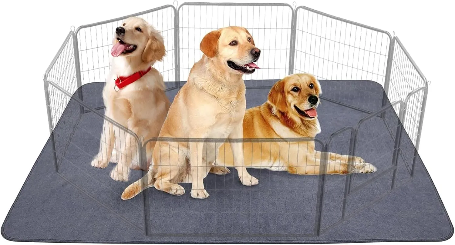 Dog Pee Pads, Washable Reusable Pee Pads for Dogs, 72"X 72" Dog Pee Pads Extra Large, Non Slip Training Pads for Dogs, Absorbent Leakproof Puppy Pads for Crate, Playpen, Potty,