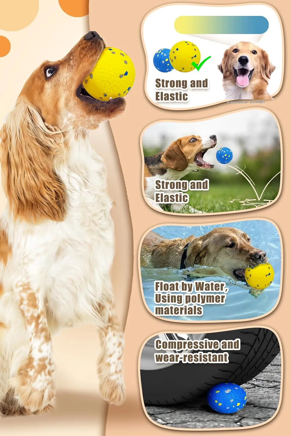 Dog Pet Food Treat Feeder Chew Tooth Cleaning Ball Dog Toy Ball, Nontoxic Bite Food Ball Dogs Cats Training Exercise Toy, Exercise Game IQ Training Ball-Feeder Toy (Blue with Ball)