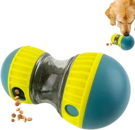 Dog Treat Ball, Adjustable Dispensing Interactive Toys Indestructible Puzzles Feeder Slow Feeding, Pet Cat Enrichment Toys, Dog Interactive Toy for Boredom Intelligence (Green)