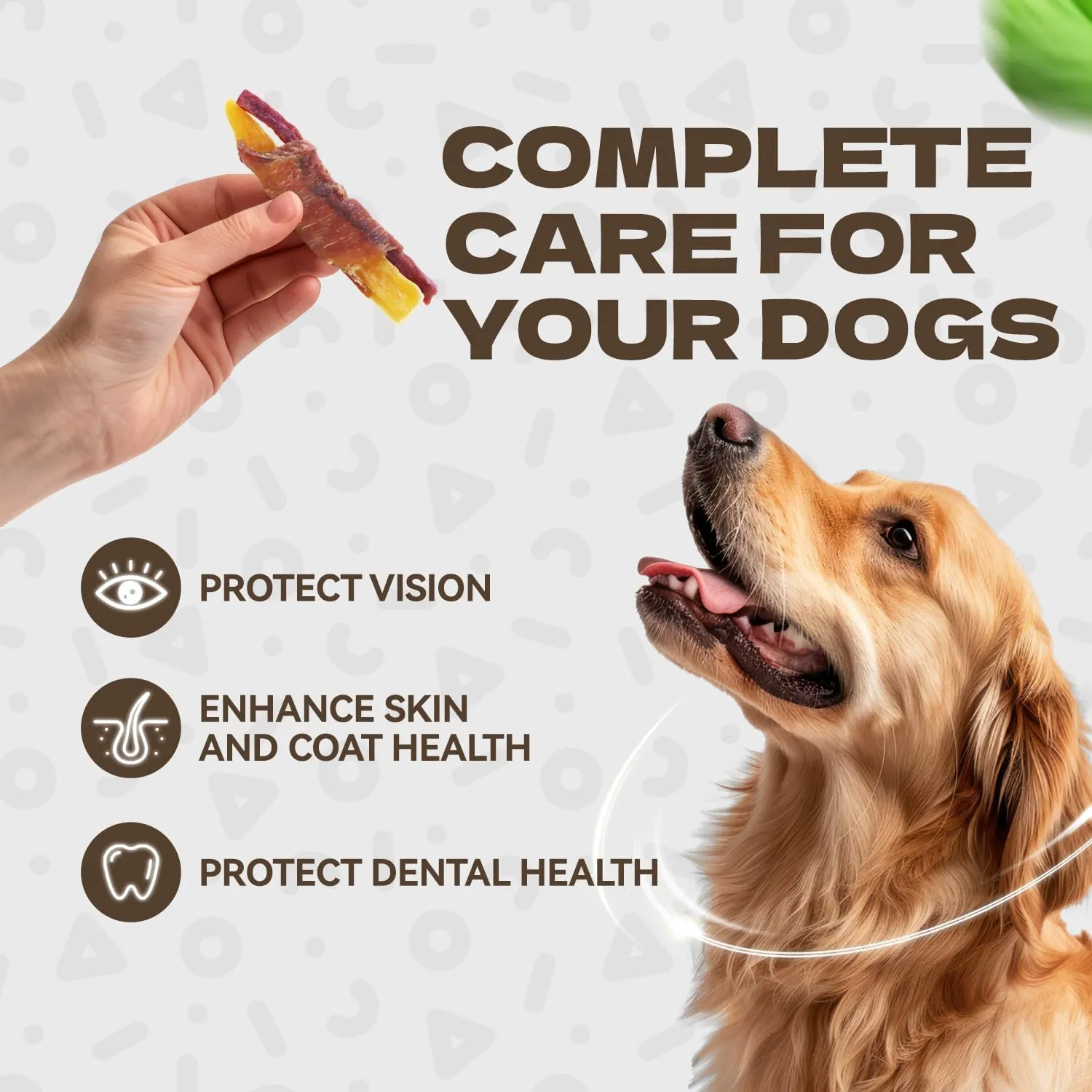 Dog Treats Duck Wrapped Double Sweet Potato, High Protein Duck Jerky Training Treats Low Fat Dog Snacks Soft Healthy Chews for Small Medium Large Breed 10.58oz/12-15Pcs