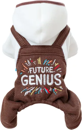 Dog Winter Jumpsuit Puppy Stylish Hood Four-Legged Clothes Small Dog Fleece Lined Coats Cozy Warm Pajamas Hoodies Dog Cute One Piece Outfits Chihuahua Clothes Christmas Holiday Birthday Dog Coats