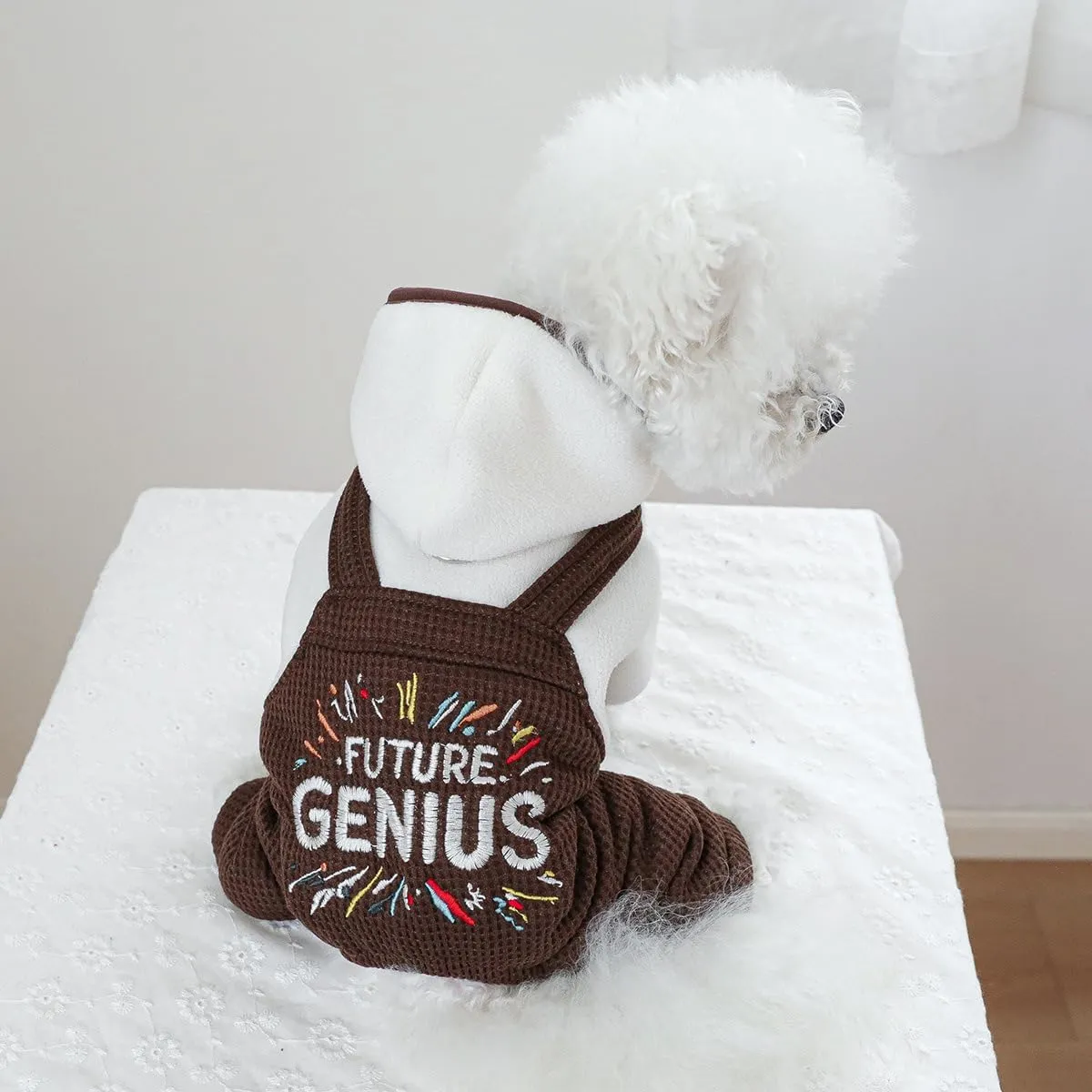 Dog Winter Jumpsuit Puppy Stylish Hood Four-Legged Clothes Small Dog Fleece Lined Coats Cozy Warm Pajamas Hoodies Dog Cute One Piece Outfits Chihuahua Clothes Christmas Holiday Birthday Dog Coats
