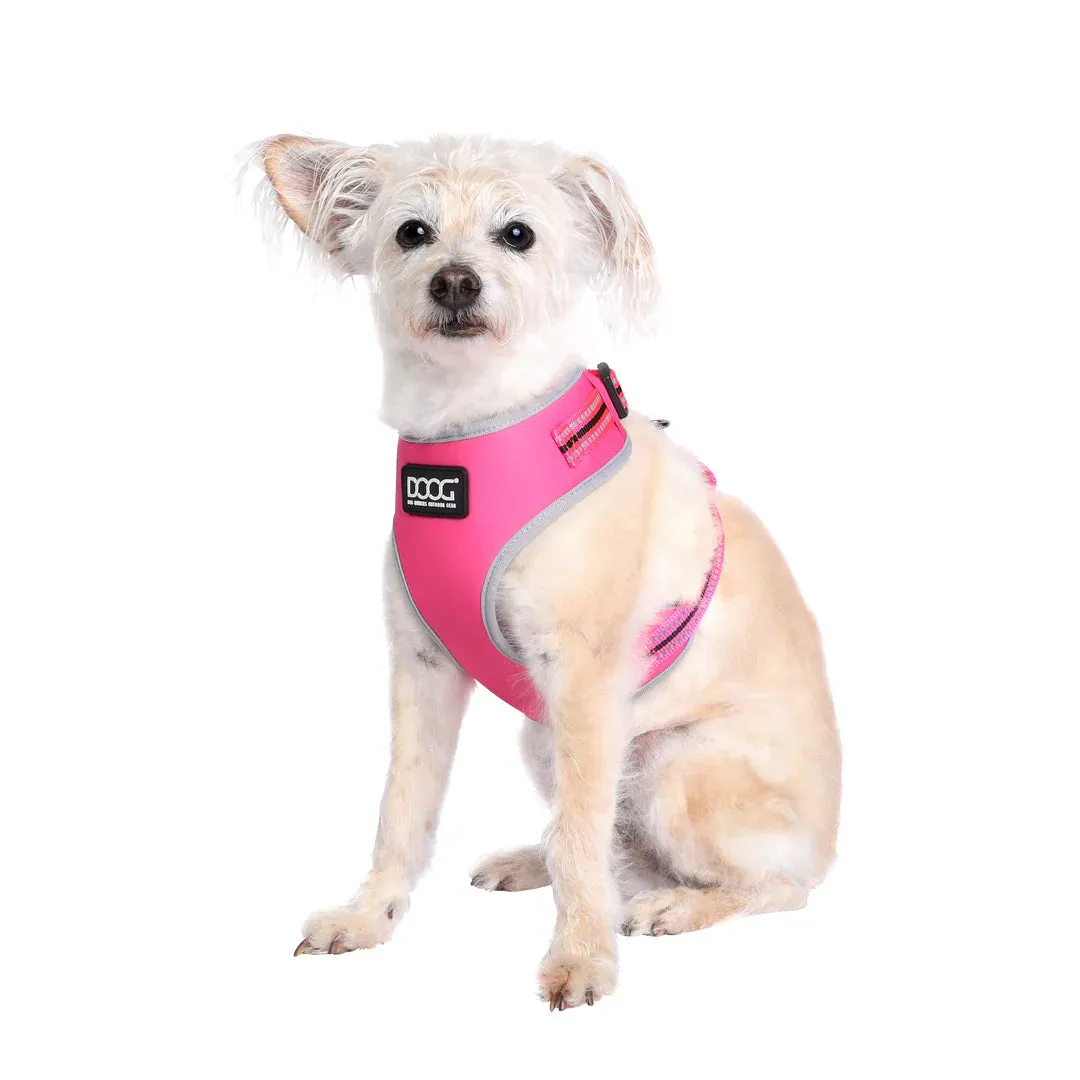 DOOG Neoflex Neoprene Lady Neon Pink Dog Harness Extra Small^^^