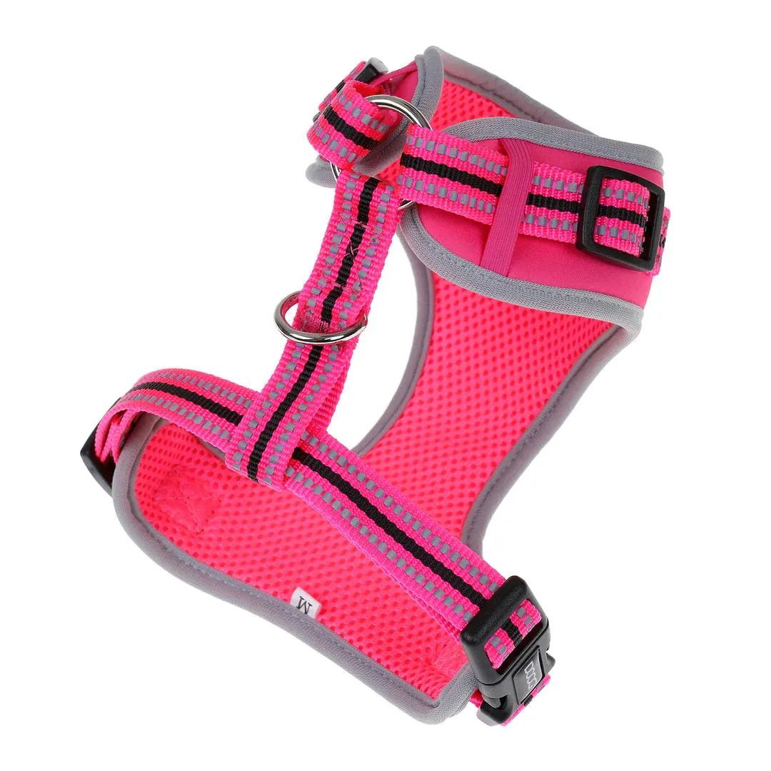 DOOG Neoflex Neoprene Lady Neon Pink Dog Harness Extra Small