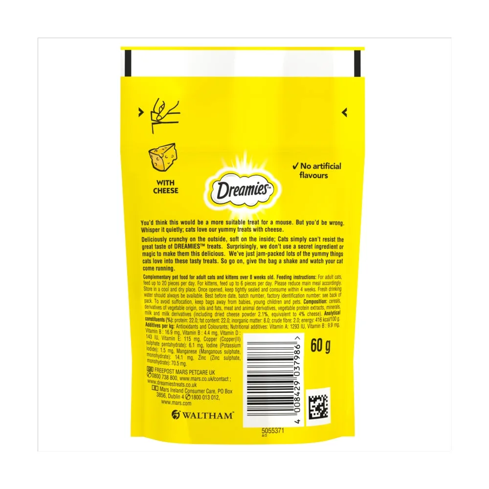 Dreamies | Cat Treats | Cheese - 60g
