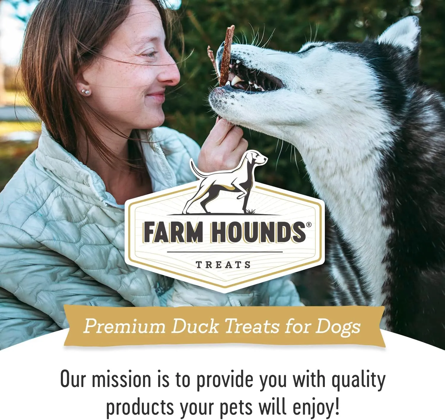 Farm Hounds - Duck Strips - Premium Natural Jerky for Dogs - Made from 100% Humanely Raised Duck - Break-to-Size - Great for Training & Treats - No Added Fillers - Made in USA - 4.5 oz - 1 Pack