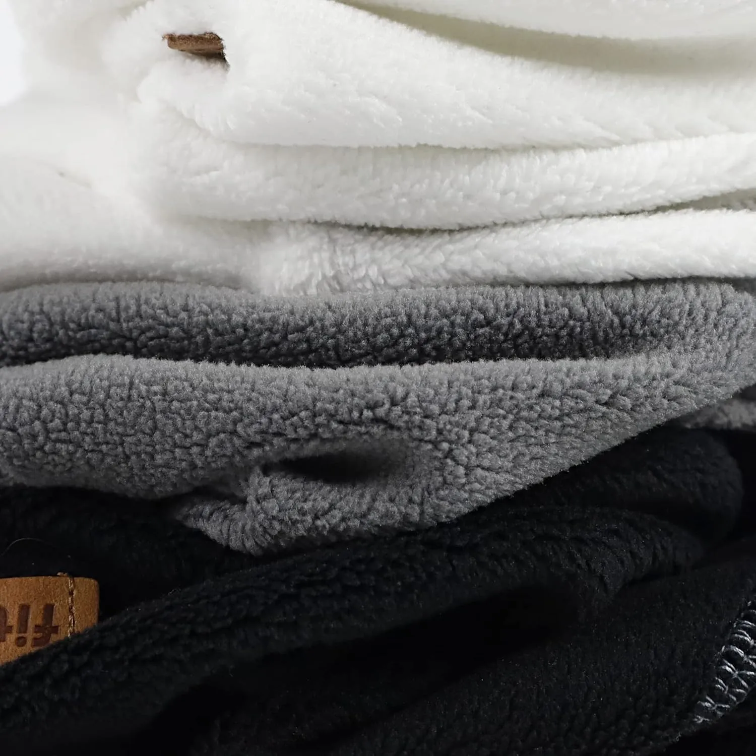Fitwarm 3 Pack Classic Fleece Turtleneck Sweater, Dog & Cat Apparel - Winter Pullover Jumper for Small Dogs & Cats, Boy & Girl, Black, Grey, White, Small