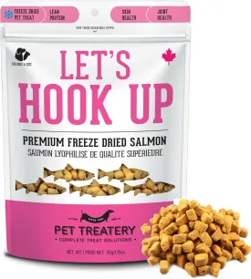 Freeze Dried Salmon Treats for Dogs & Cats (1.76 oz, Pack of 1) - Single Ingredient Dog Treats, Cat Treats - Natural Dog Treats, Grain Free