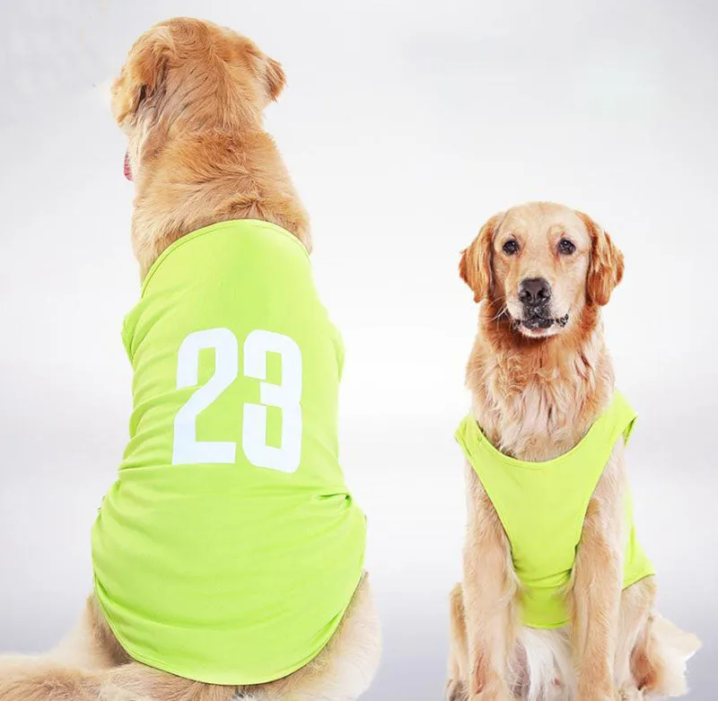 Golden Retriever Vest Samoyed Husky Border Shepherd Medium Large Dog Thin Summer Clothing