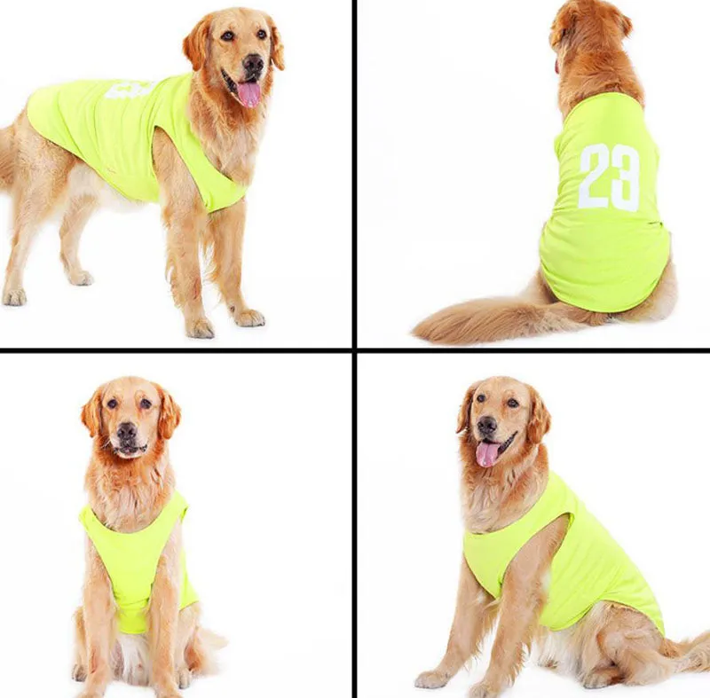 Golden Retriever Vest Samoyed Husky Border Shepherd Medium Large Dog Thin Summer Clothing
