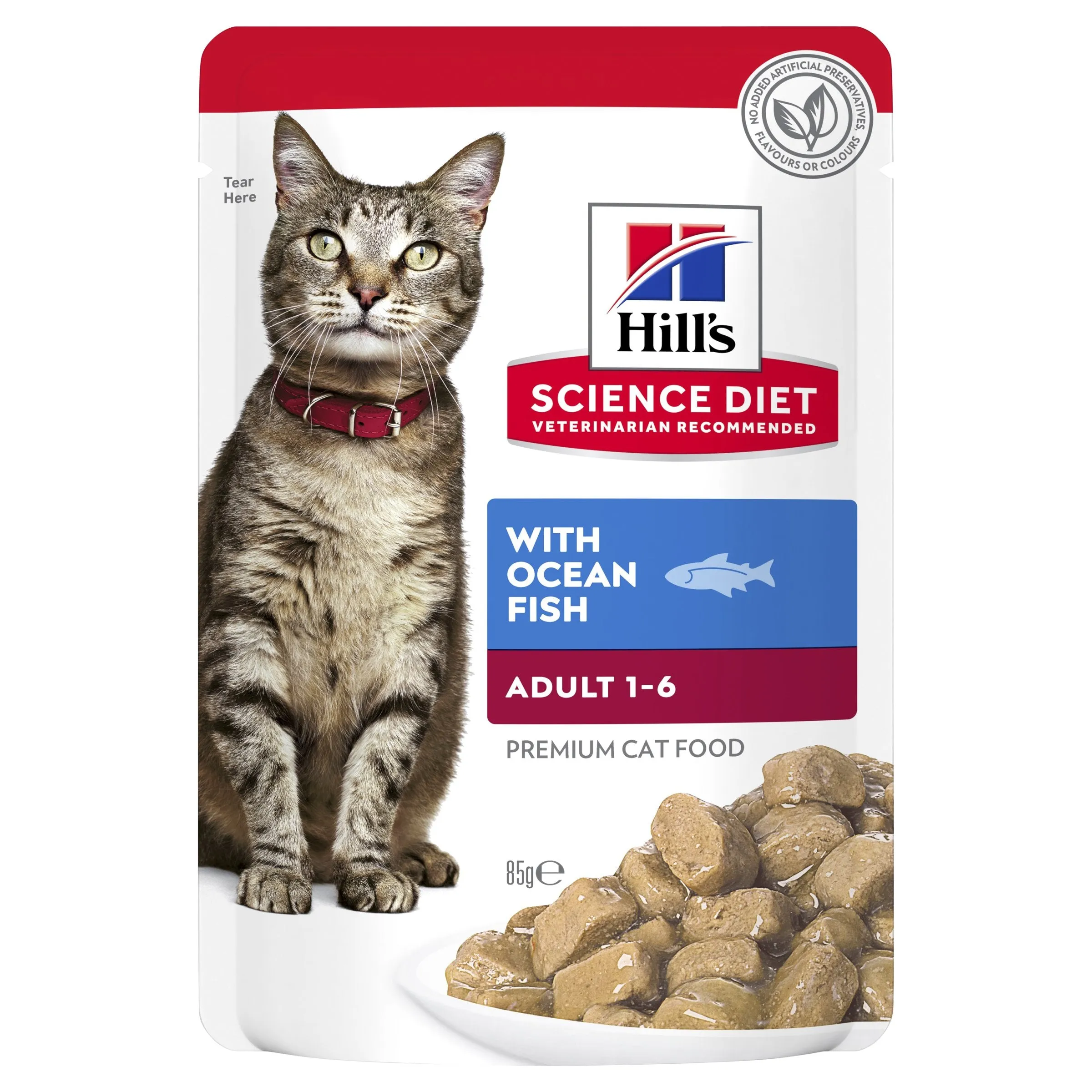 Hills Science Diet Adult Optimal Care Ocean Fish Cat Food Pouches 85g^^^