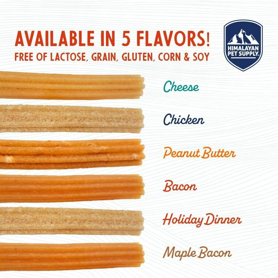 Himalayan Dog Chew Churro Maple Bacon | Grain and Lactose Free Treats with Digestible Ingredients | Natural Chew Sticks for Dogs | Soft Dental Chews for Dogs to Support Oral Hygiene and Gut Health