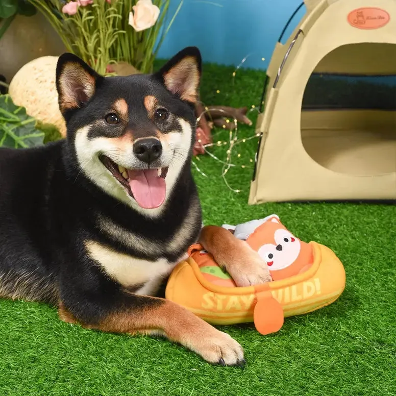 Hugsmart Pet Camping Pups Kayak Interactive Dog Toys
