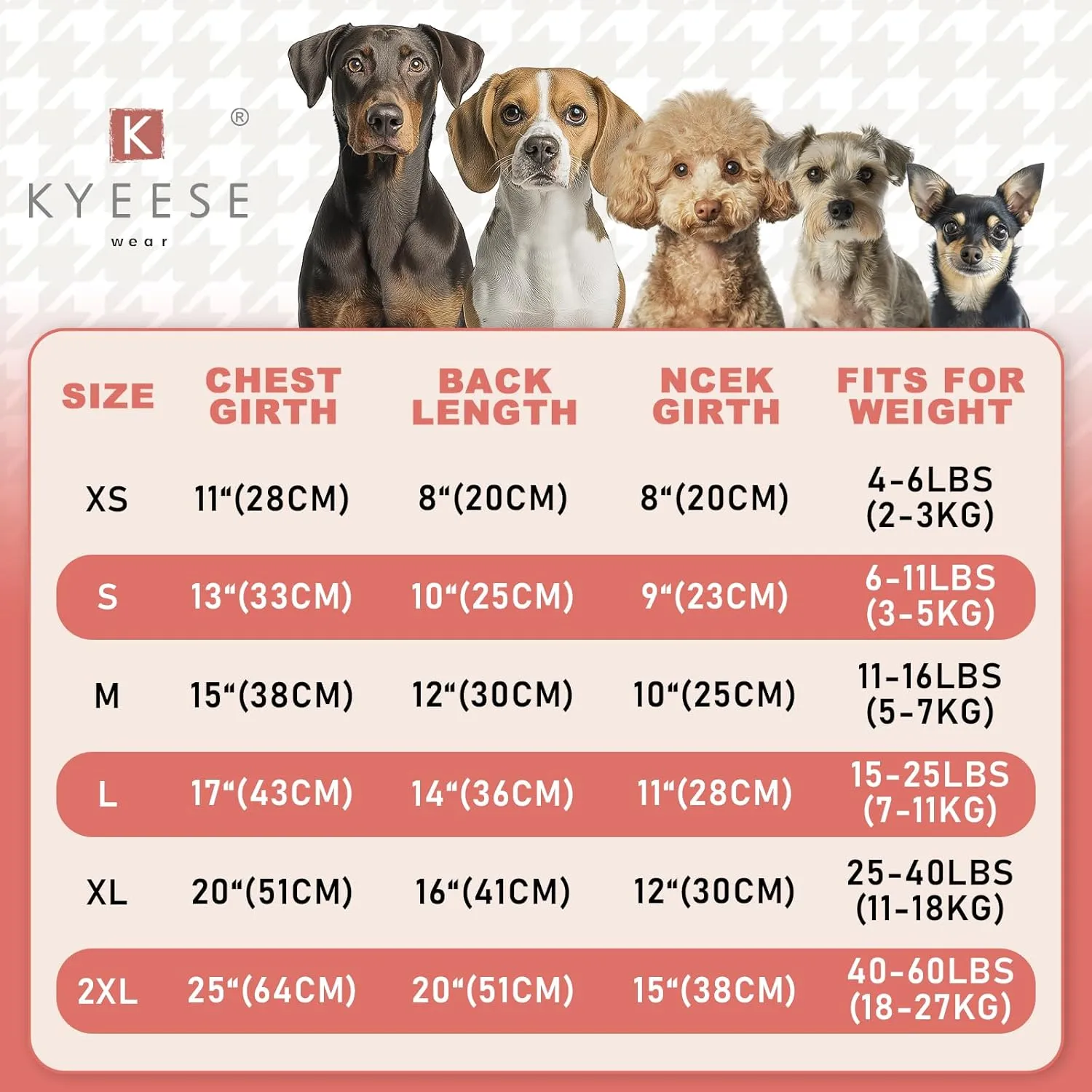 KYEESE Dog Pajamas Medium Dog Pjs Onesie 4 Legs Jumpsuits Dog Apparel