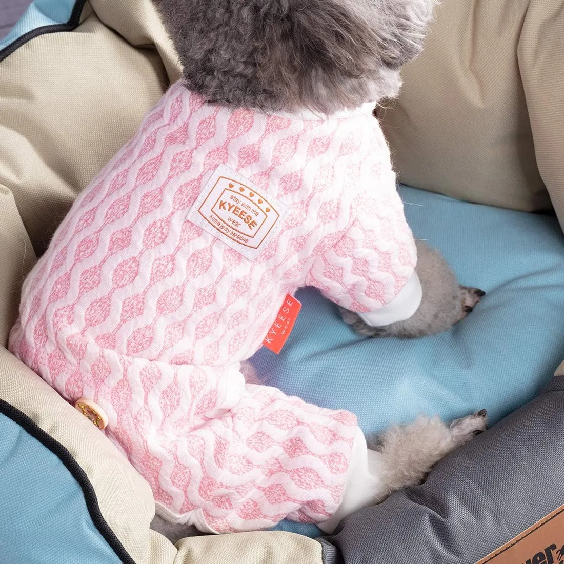 KYEESE Dog Pajamas Medium Dog Pjs Onesie 4 Legs Jumpsuits Dog Apparel