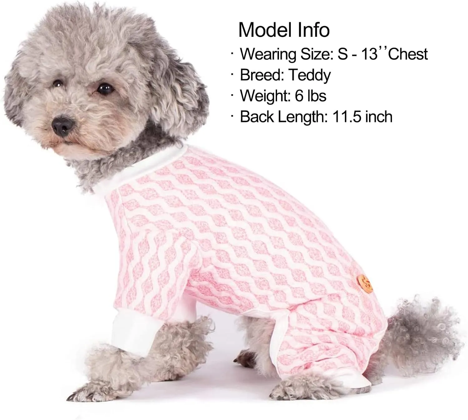 KYEESE Dog Pajamas Medium Dog Pjs Onesie 4 Legs Jumpsuits Dog Apparel